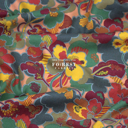 Liberty of London (LanTana Fabric) - Prospect Flower - FO:REST Fabric 布恩堂Liberty fabrictana lawnjapanese fabricykk zipper