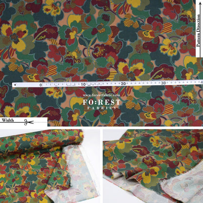 Liberty of London (LanTana Fabric) - Prospect Flower - FO:REST Fabric 布恩堂Liberty fabrictana lawnjapanese fabricykk zipper