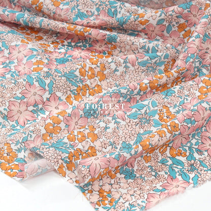 Liberty of London (Organic Fabric) - Lulworth cove Flowers Pink - FO:REST Fabric 布恩堂Liberty fabrictana lawnjapanese fabricykk zipper