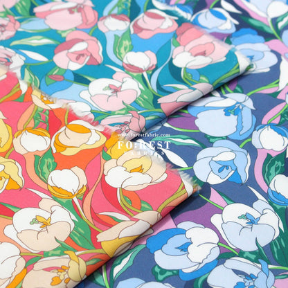 Liberty of London (Organic Tana Lawn Cotton Fabric) - Alberta Tulip B - FO:REST Fabric 布恩堂Liberty fabrictana lawnjapanese fabricykk zipper