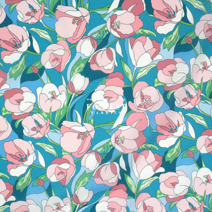 Liberty of London (Organic Tana Lawn Cotton Fabric) - Alberta Tulip C - FO:REST Fabric 布恩堂Liberty fabrictana lawnjapanese fabricykk zipper