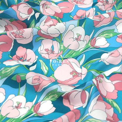 Liberty of London (Organic Tana Lawn Cotton Fabric) - Alberta Tulip C - FO:REST Fabric 布恩堂Liberty fabrictana lawnjapanese fabricykk zipper