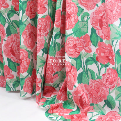 Liberty of London (Organic Tana Lawn Cotton Fabric) - Archive Camellia C - FO:REST Fabric 布恩堂Liberty fabrictana lawnjapanese fabricykk zipper