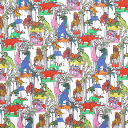 Liberty of London (Organic Tana Lawn Cotton Fabric) - Claws Roars N Dinosaur C - FO:REST Fabric 布恩堂Liberty fabrictana lawnjapanese fabricykk zipper