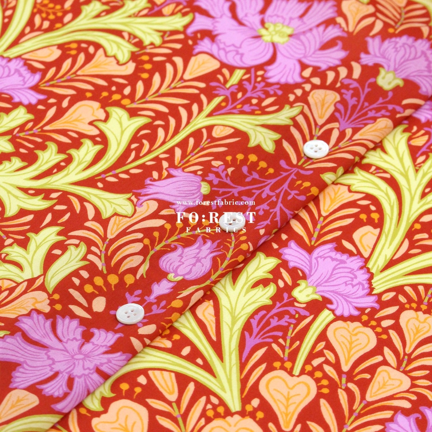Liberty of London (Organic Tana Lawn Cotton Fabric) - Congleton A - FO:REST Fabric 布恩堂Liberty fabrictana lawnjapanese fabricykk zipper