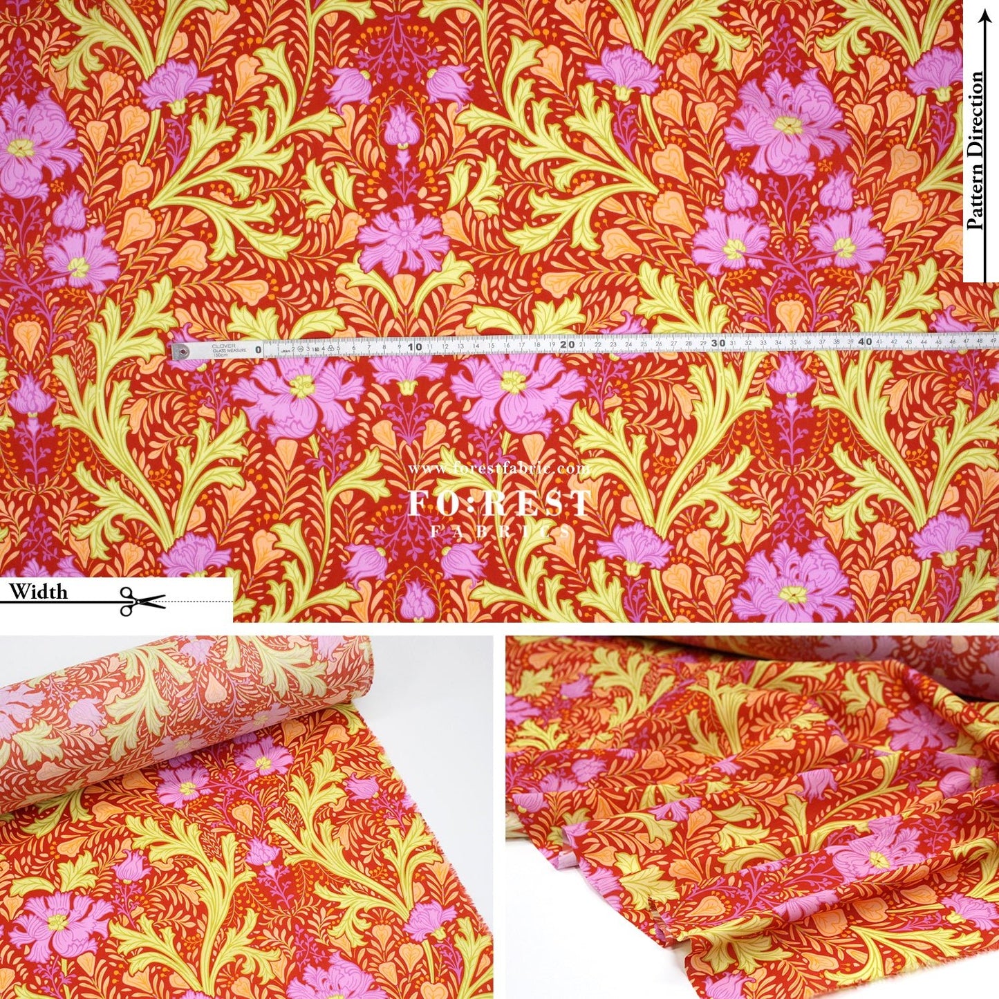 Liberty of London (Organic Tana Lawn Cotton Fabric) - Congleton A - FO:REST Fabric 布恩堂Liberty fabrictana lawnjapanese fabricykk zipper