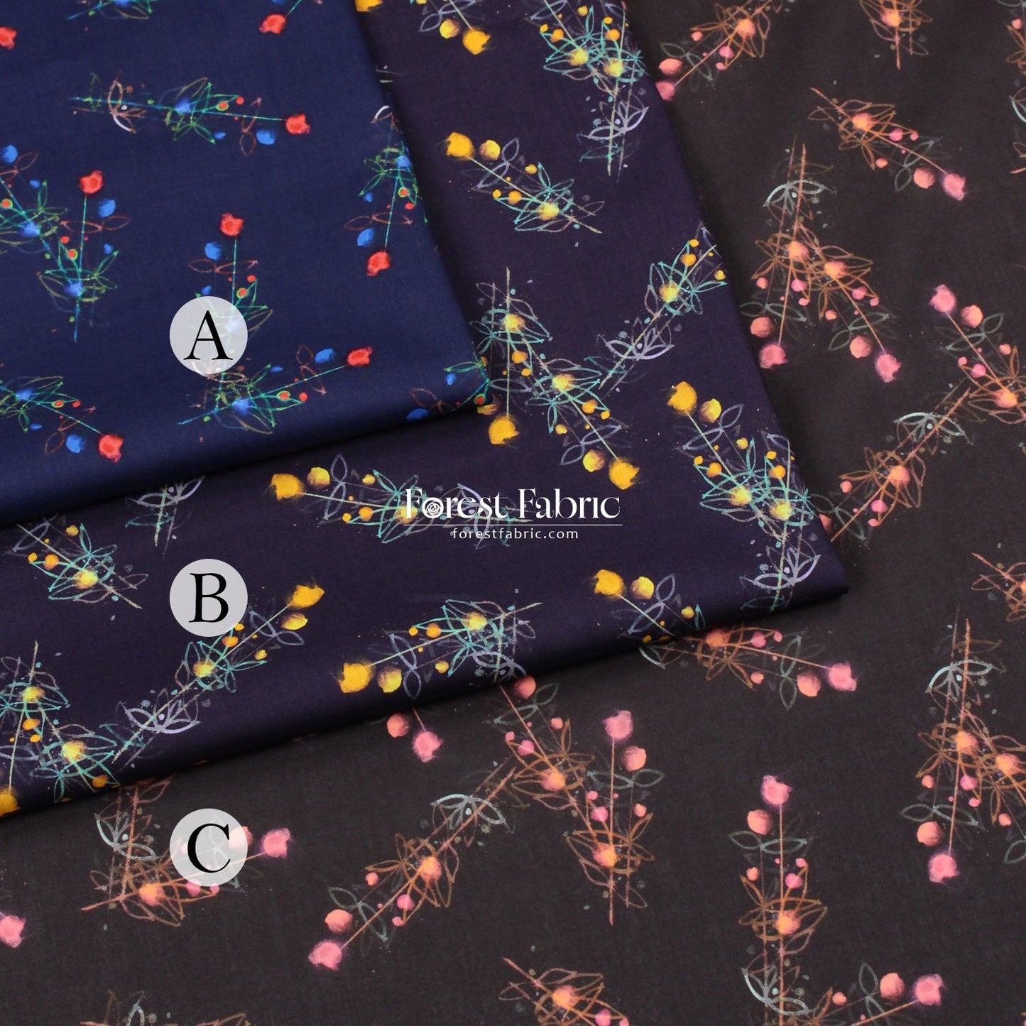 Liberty of London (Organic Tana Lawn Cotton Fabric) - Dream of Roses A - FO:REST Fabric 布恩堂Liberty fabrictana lawnjapanese fabricykk zipper