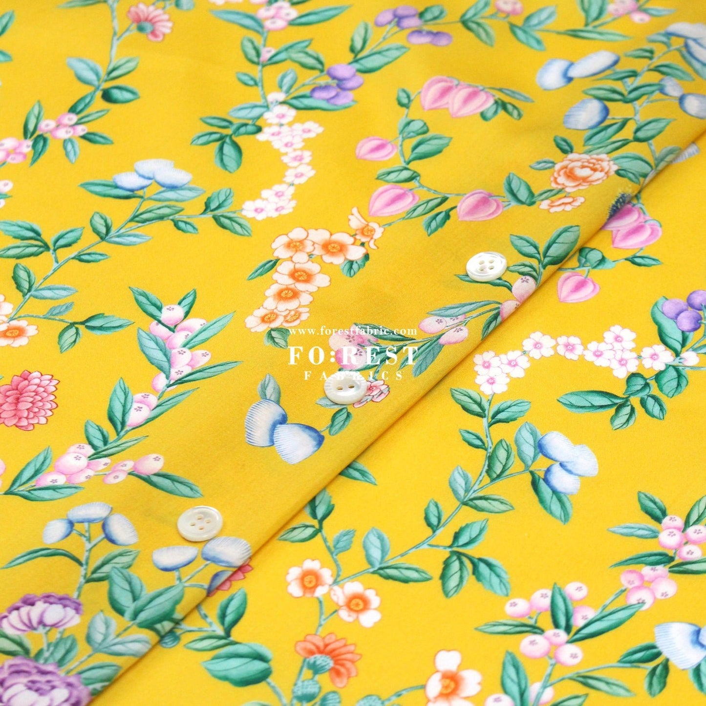 Liberty of London (Organic Tana Lawn Cotton Fabric) - Eastern Trellis A - FO:REST Fabric 布恩堂Liberty fabrictana lawnjapanese fabricykk zipper