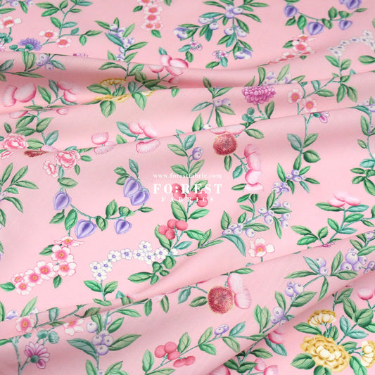Liberty of London (Organic Tana Lawn Cotton Fabric) - Eastern Trellis B - FO:REST Fabric 布恩堂Liberty fabrictana lawnjapanese fabricykk zipper
