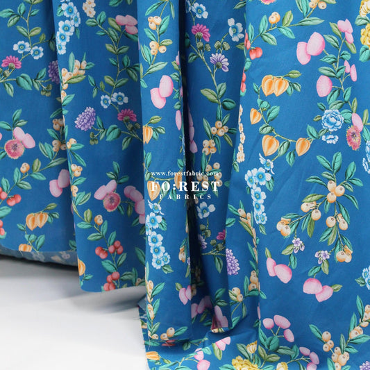 Liberty of London (Organic Tana Lawn Cotton Fabric) - Eastern Trellis C - FO:REST Fabric 布恩堂Liberty fabrictana lawnjapanese fabricykk zipper