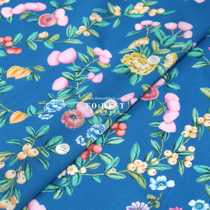 Liberty of London (Organic Tana Lawn Cotton Fabric) - Eastern Trellis C - FO:REST Fabric 布恩堂Liberty fabrictana lawnjapanese fabricykk zipper