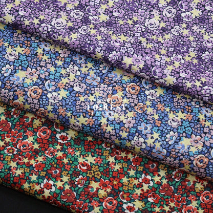 Liberty of London (Organic Tana Lawn™ Cotton Fabric) - Emma Etoile Festive - FO:REST Fabric 布恩堂Liberty fabrictana lawnjapanese fabricykk zipper