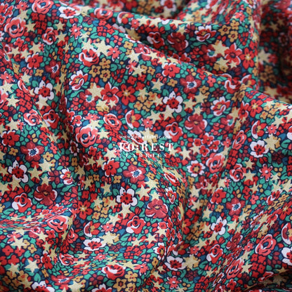 Liberty of London (Organic Tana Lawn™ Cotton Fabric) - Emma Etoile Festive - FO:REST Fabric 布恩堂Liberty fabrictana lawnjapanese fabricykk zipper
