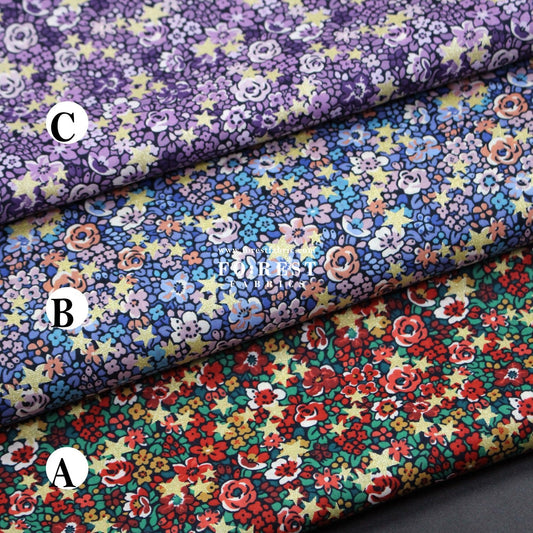 Liberty of London (Organic Tana Lawn™ Cotton Fabric) - Emma Etoile Festive - FO:REST Fabric 布恩堂Liberty fabrictana lawnjapanese fabricykk zipper