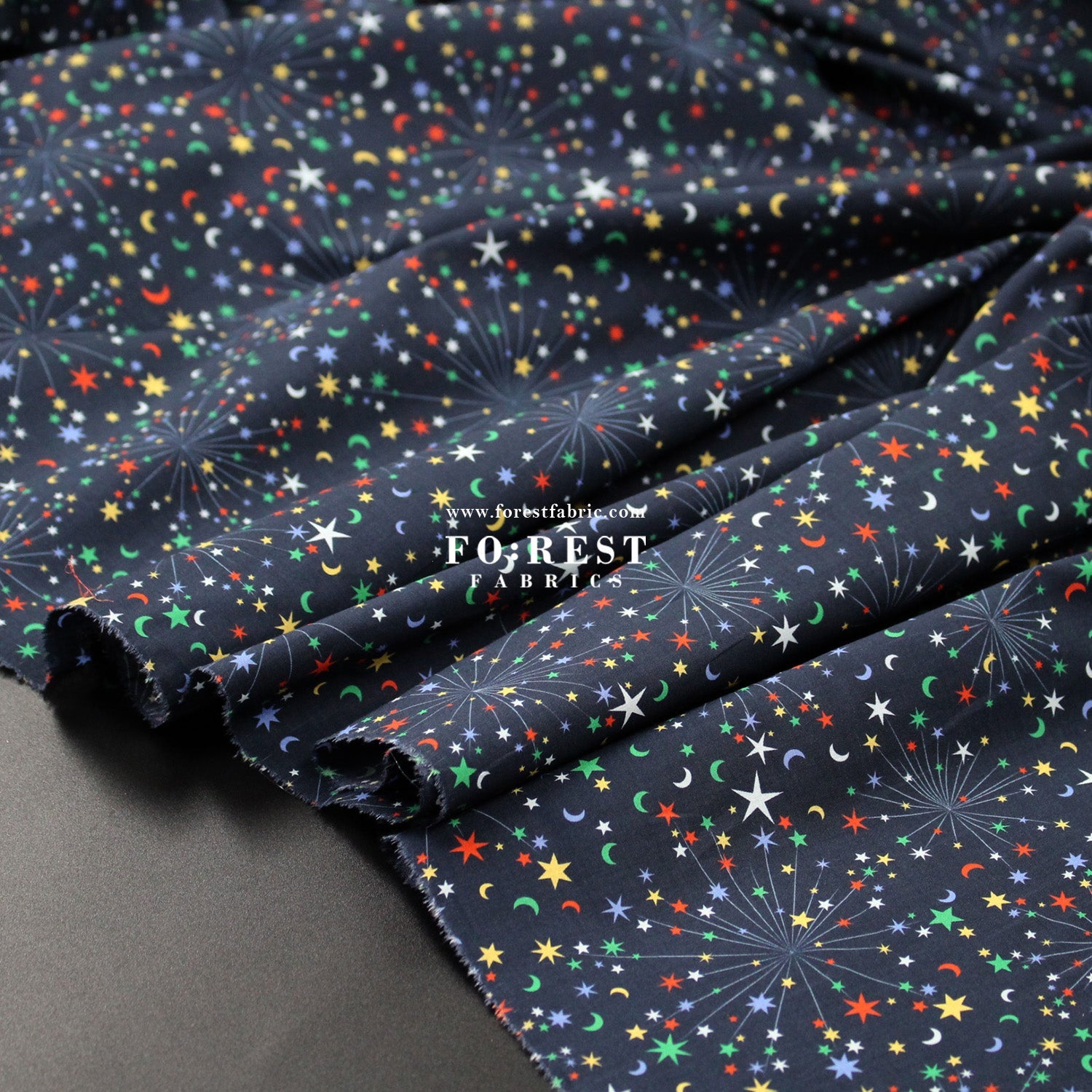 Liberty of London (Organic Tana Lawn™ Cotton Fabric) - Helen's Starry Sky - FO:REST Fabric 布恩堂Liberty fabrictana lawnjapanese fabricykk zipper