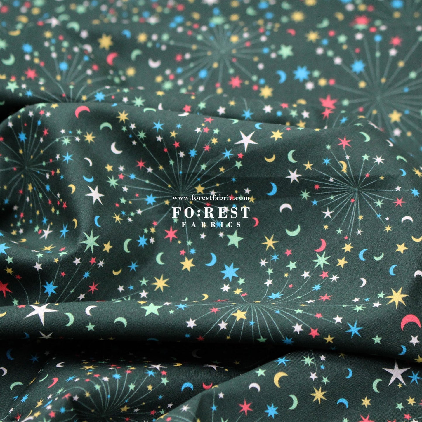 Liberty of London (Organic Tana Lawn™ Cotton Fabric) - Helen's Starry Sky - FO:REST Fabric 布恩堂Liberty fabrictana lawnjapanese fabricykk zipper