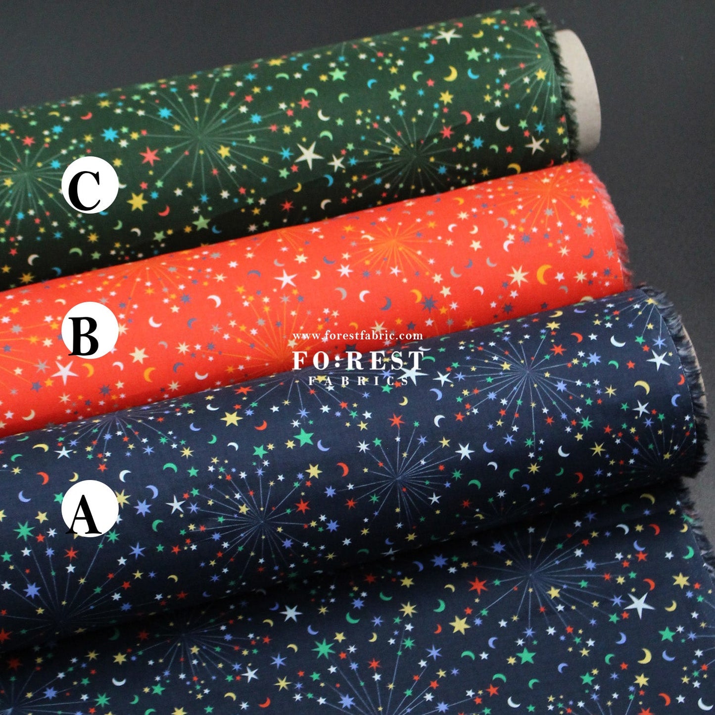 Liberty of London (Organic Tana Lawn™ Cotton Fabric) - Helen's Starry Sky - FO:REST Fabric 布恩堂Liberty fabrictana lawnjapanese fabricykk zipper
