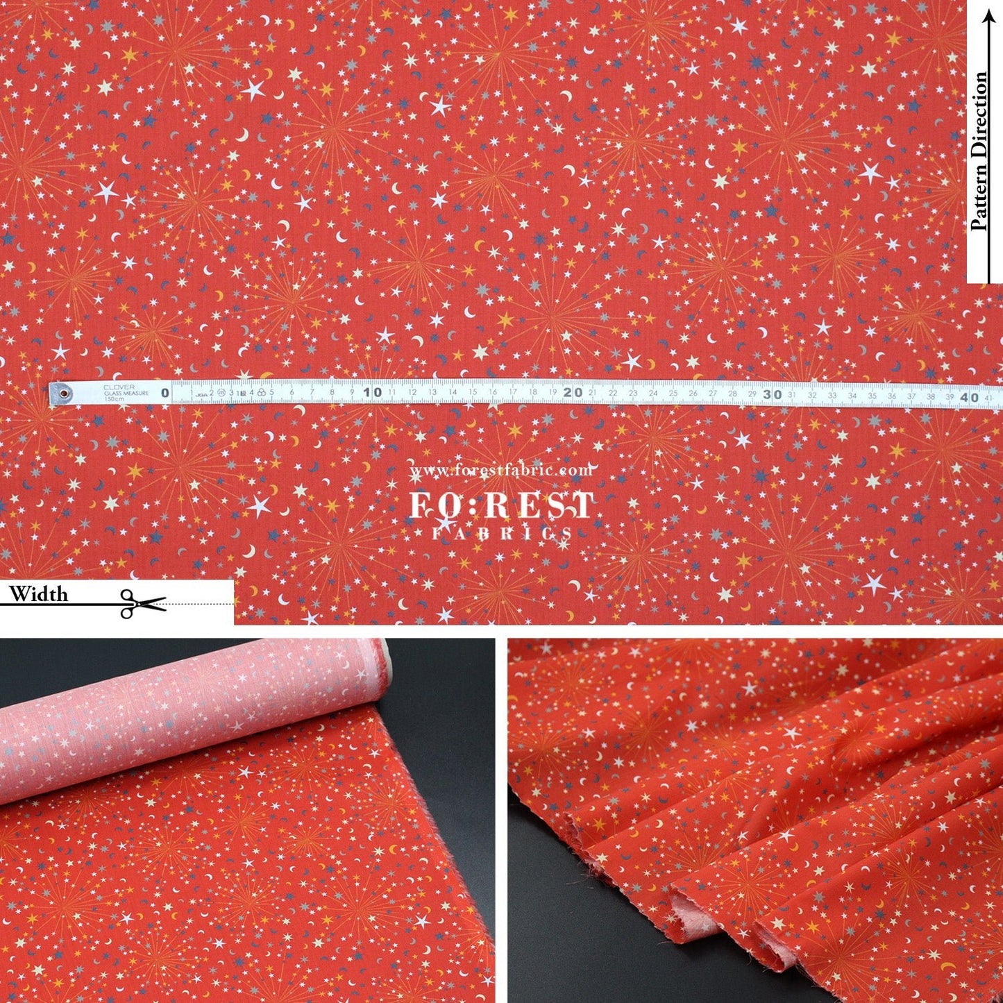 Liberty of London (Organic Tana Lawn™ Cotton Fabric) - Helen's Starry Sky - FO:REST Fabric 布恩堂Liberty fabrictana lawnjapanese fabricykk zipper