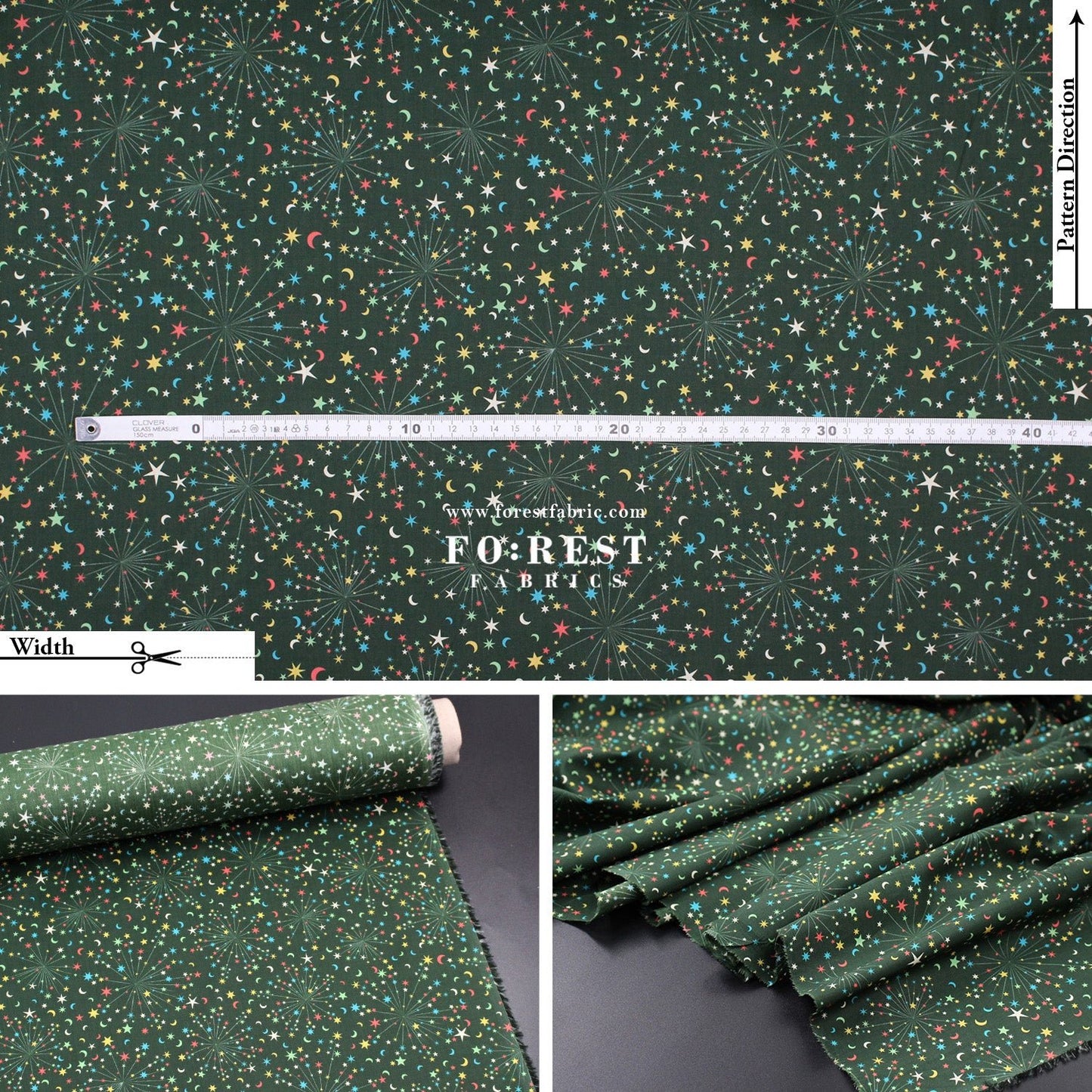Liberty of London (Organic Tana Lawn™ Cotton Fabric) - Helen's Starry Sky - FO:REST Fabric 布恩堂Liberty fabrictana lawnjapanese fabricykk zipper