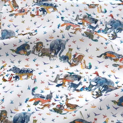 Liberty of London (Organic Tana Lawn Cotton Fabric) - Jungle Crumble A - FO:REST Fabric 布恩堂Liberty fabrictana lawnjapanese fabricykk zipper