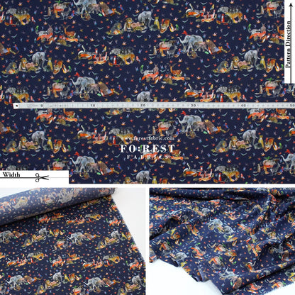 Liberty of London (Organic Tana Lawn Cotton Fabric) - Jungle Crumble A - FO:REST Fabric 布恩堂Liberty fabrictana lawnjapanese fabricykk zipper