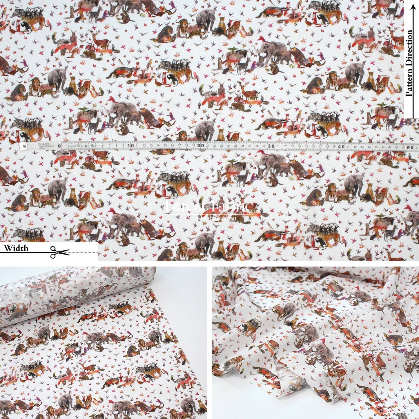 Liberty of London (Organic Tana Lawn Cotton Fabric) - Jungle Crumble A - FO:REST Fabric 布恩堂Liberty fabrictana lawnjapanese fabricykk zipper