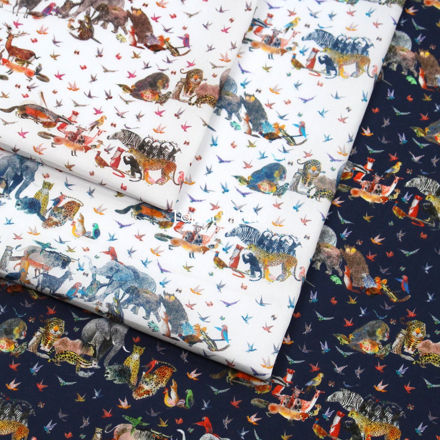 Liberty of London (Organic Tana Lawn Cotton Fabric) - Jungle Crumble A - FO:REST Fabric 布恩堂Liberty fabrictana lawnjapanese fabricykk zipper