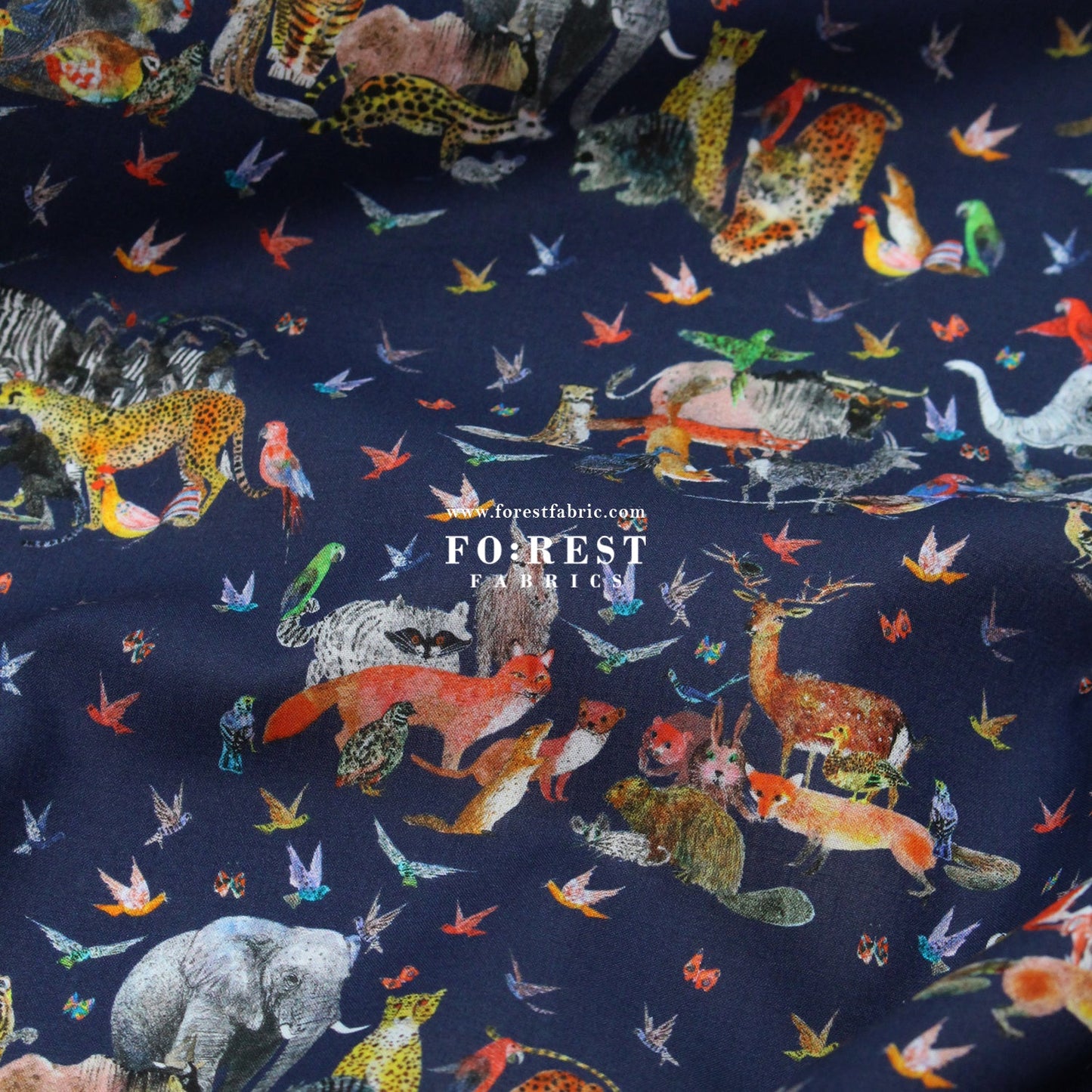 Liberty of London (Organic Tana Lawn Cotton Fabric) - Jungle Crumble A - FO:REST Fabric 布恩堂Liberty fabrictana lawnjapanese fabricykk zipper