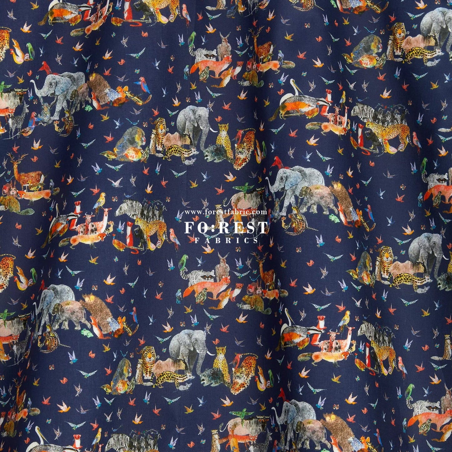 Liberty of London (Organic Tana Lawn Cotton Fabric) - Jungle Crumble A - FO:REST Fabric 布恩堂Liberty fabrictana lawnjapanese fabricykk zipper