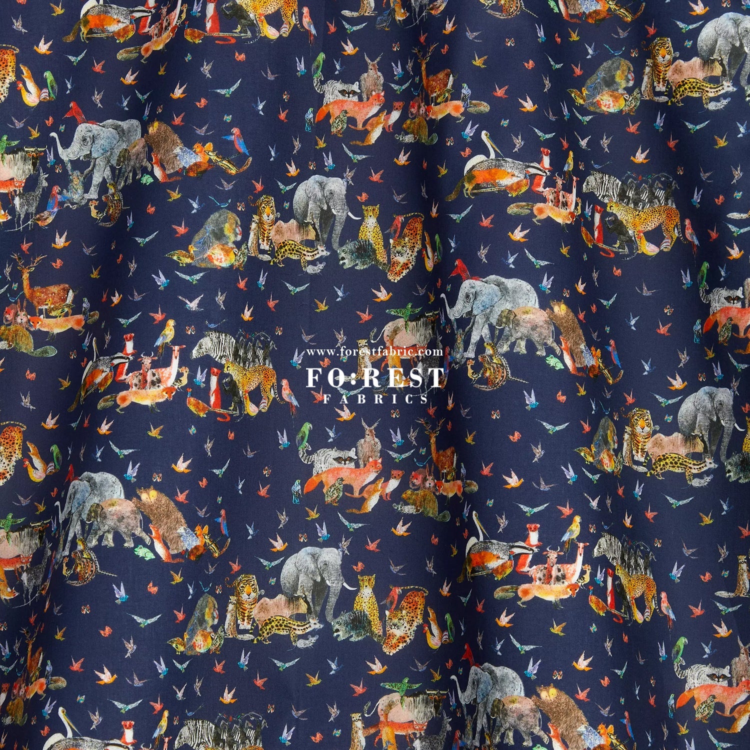 Liberty of London (Organic Tana Lawn Cotton Fabric) - Jungle Crumble A - FO:REST Fabric 布恩堂Liberty fabrictana lawnjapanese fabricykk zipper