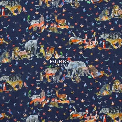 Liberty of London (Organic Tana Lawn Cotton Fabric) - Jungle Crumble A - FO:REST Fabric 布恩堂Liberty fabrictana lawnjapanese fabricykk zipper