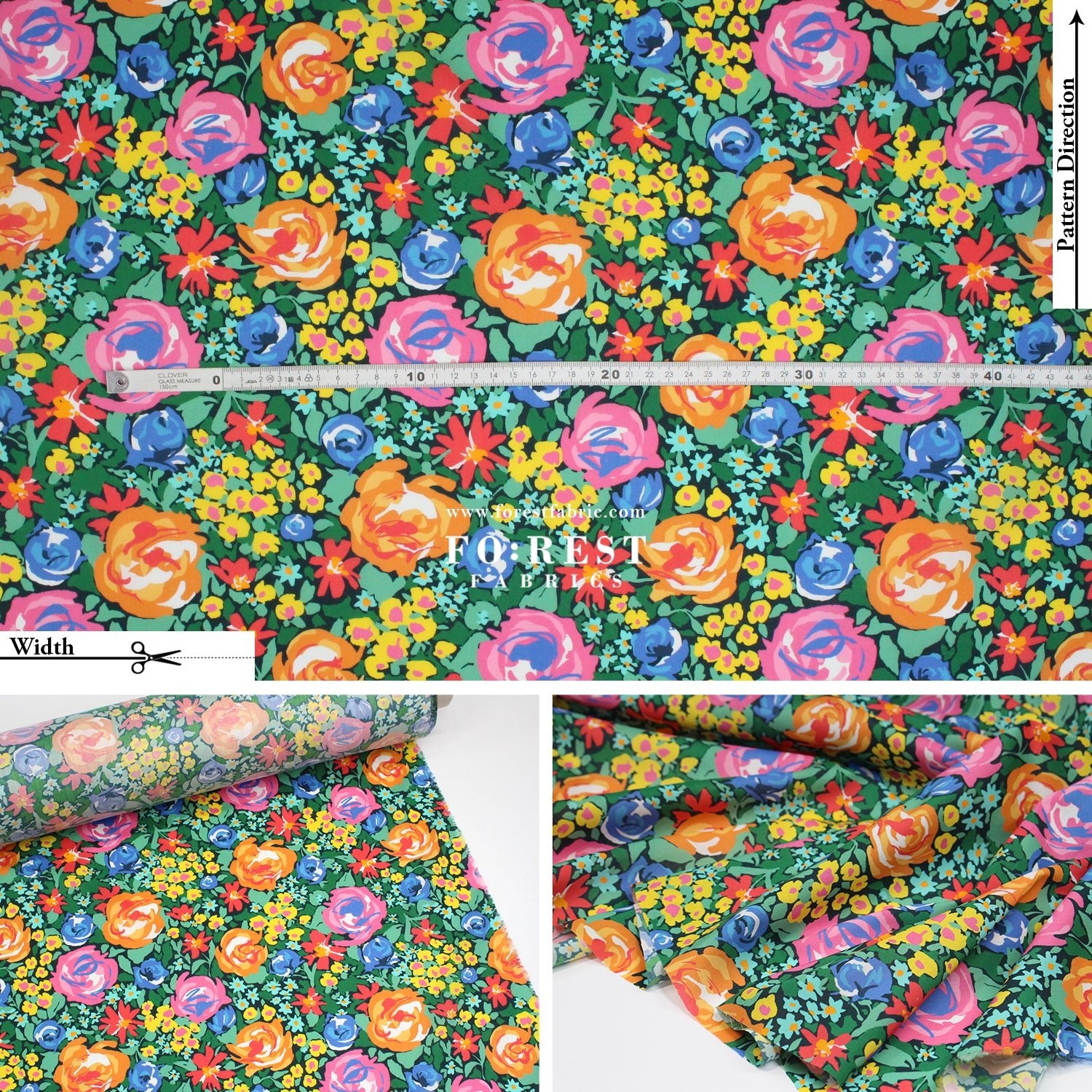 Liberty of London (Organic Tana Lawn Cotton Fabric) - Medley A - FO:REST Fabric 布恩堂Liberty fabrictana lawnjapanese fabricykk zipper