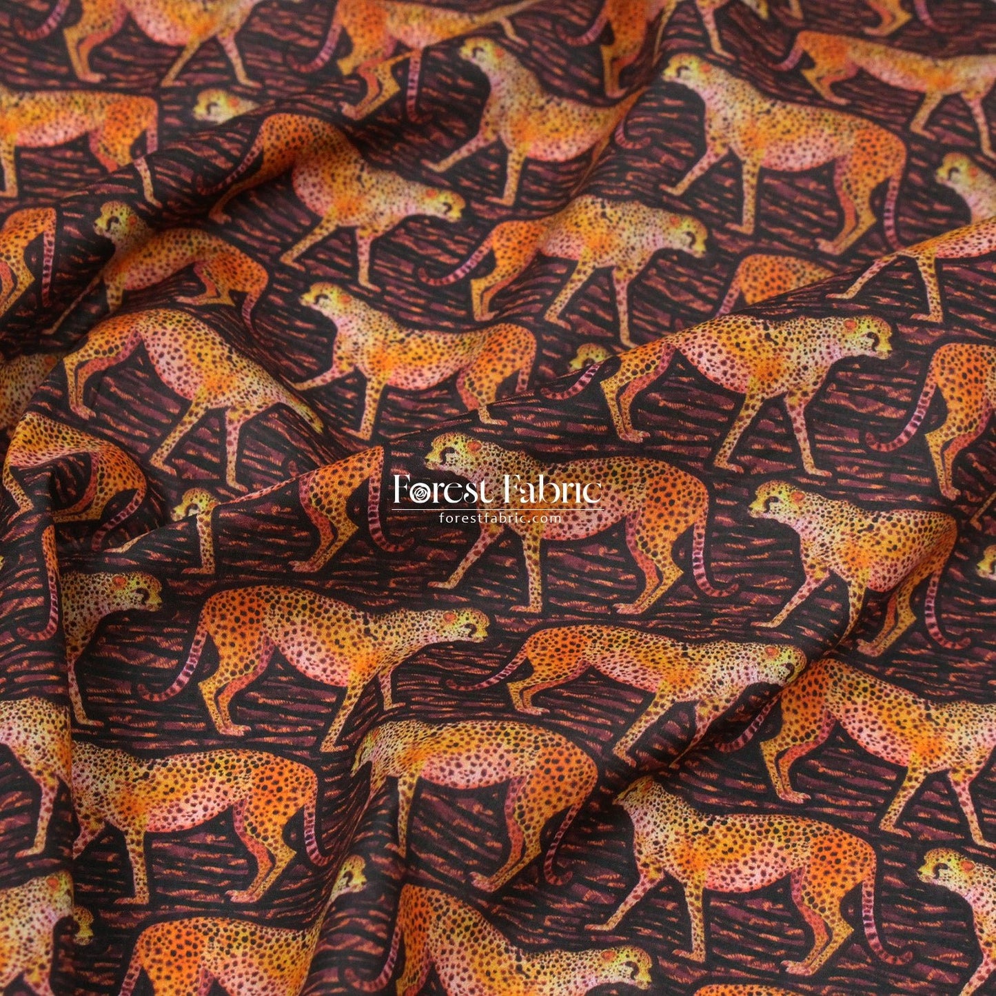 Liberty of London (Organic Tana Lawn Cotton Fabric) - Meet The Cheetahs - FO:REST Fabric 布恩堂Liberty fabrictana lawnjapanese fabricykk zipper