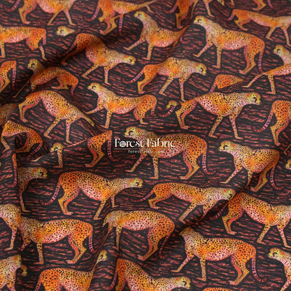 Liberty of London (Organic Tana Lawn Cotton Fabric) - Meet The Cheetahs - FO:REST Fabric 布恩堂Liberty fabrictana lawnjapanese fabricykk zipper