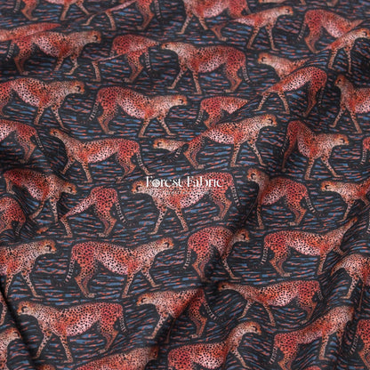 Liberty of London (Organic Tana Lawn Cotton Fabric) - Meet The Cheetahs - FO:REST Fabric 布恩堂Liberty fabrictana lawnjapanese fabricykk zipper