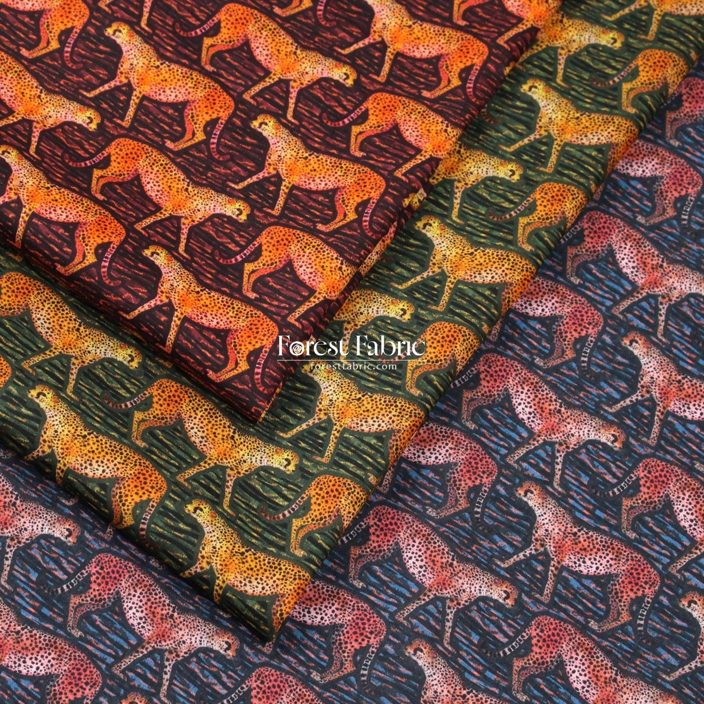Liberty of London (Organic Tana Lawn Cotton Fabric) - Meet The Cheetahs - FO:REST Fabric 布恩堂Liberty fabrictana lawnjapanese fabricykk zipper