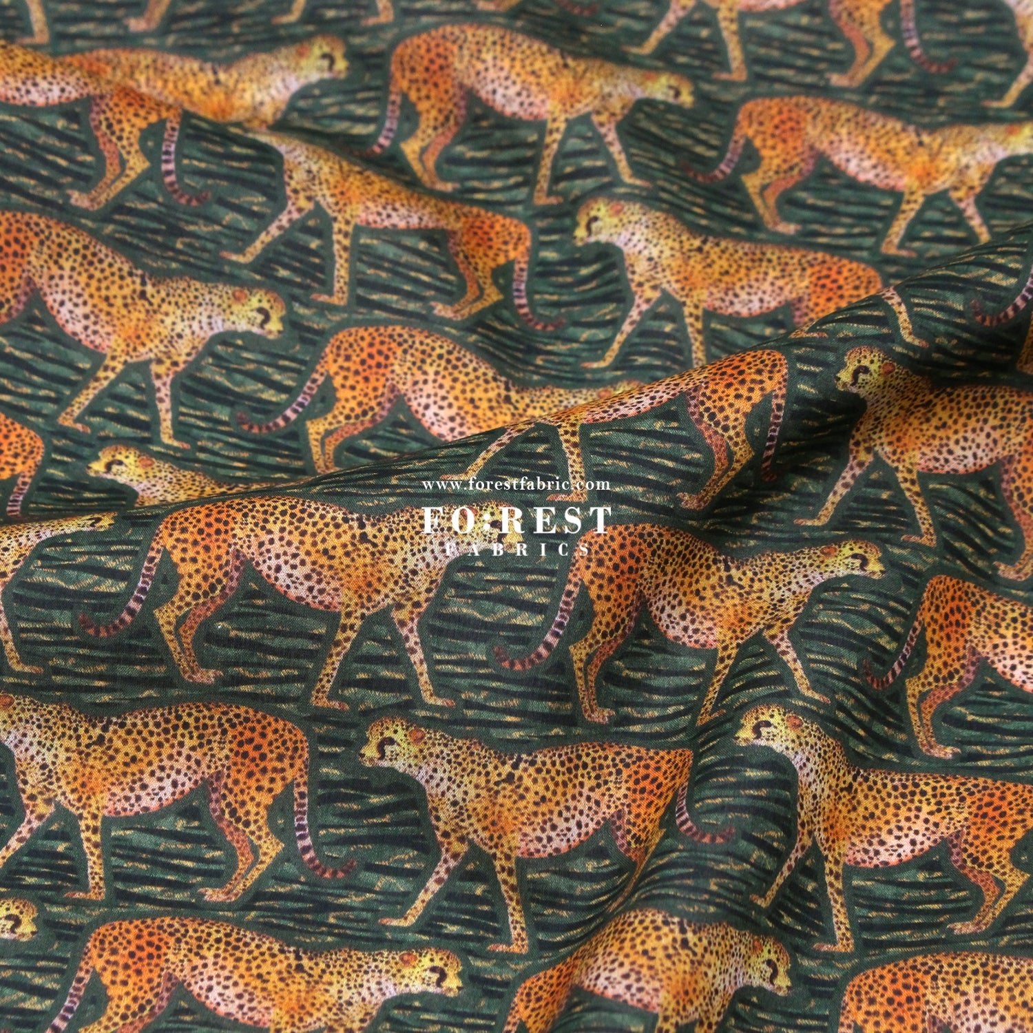 Liberty of London (Organic Tana Lawn Cotton Fabric) - Meet The Cheetahs - FO:REST Fabric 布恩堂Liberty fabrictana lawnjapanese fabricykk zipper