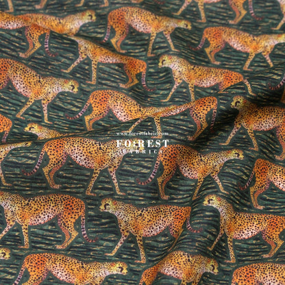 Liberty of London (Organic Tana Lawn Cotton Fabric) - Meet The Cheetahs - FO:REST Fabric 布恩堂Liberty fabrictana lawnjapanese fabricykk zipper