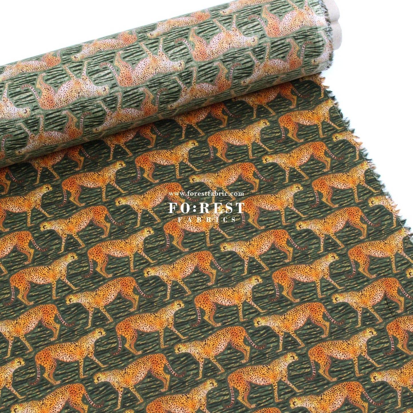 Liberty of London (Organic Tana Lawn Cotton Fabric) - Meet The Cheetahs - FO:REST Fabric 布恩堂Liberty fabrictana lawnjapanese fabricykk zipper