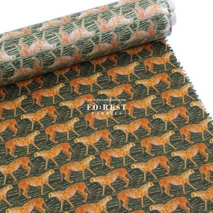 Liberty of London (Organic Tana Lawn Cotton Fabric) - Meet The Cheetahs - FO:REST Fabric 布恩堂Liberty fabrictana lawnjapanese fabricykk zipper