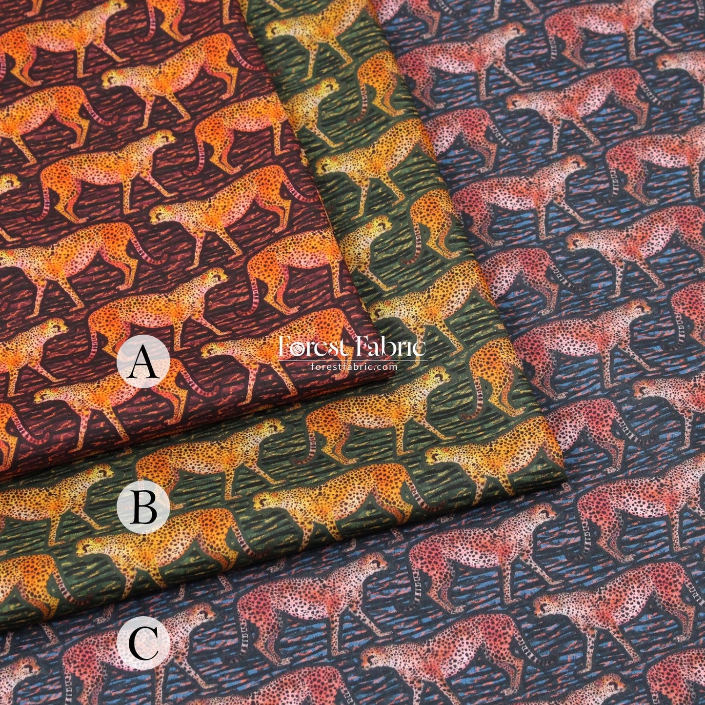 Liberty of London (Organic Tana Lawn Cotton Fabric) - Meet The Cheetahs - FO:REST Fabric 布恩堂Liberty fabrictana lawnjapanese fabricykk zipper