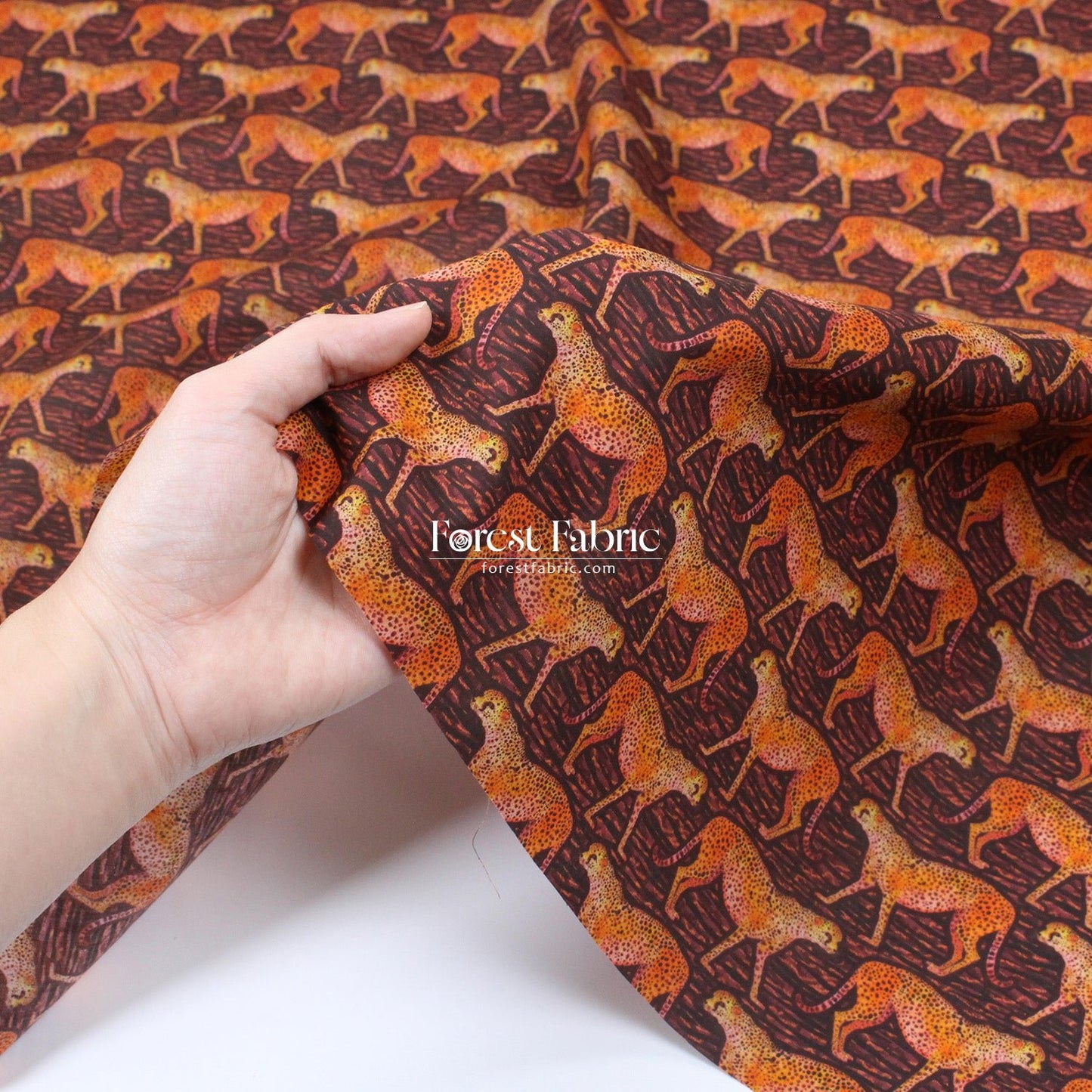 Liberty of London (Organic Tana Lawn Cotton Fabric) - Meet The Cheetahs - FO:REST Fabric 布恩堂Liberty fabrictana lawnjapanese fabricykk zipper