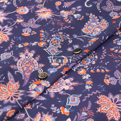 Liberty of London (Organic Tana Lawn Cotton Fabric) - Mirrored Paisley A - FO:REST Fabric 布恩堂Liberty fabrictana lawnjapanese fabricykk zipper