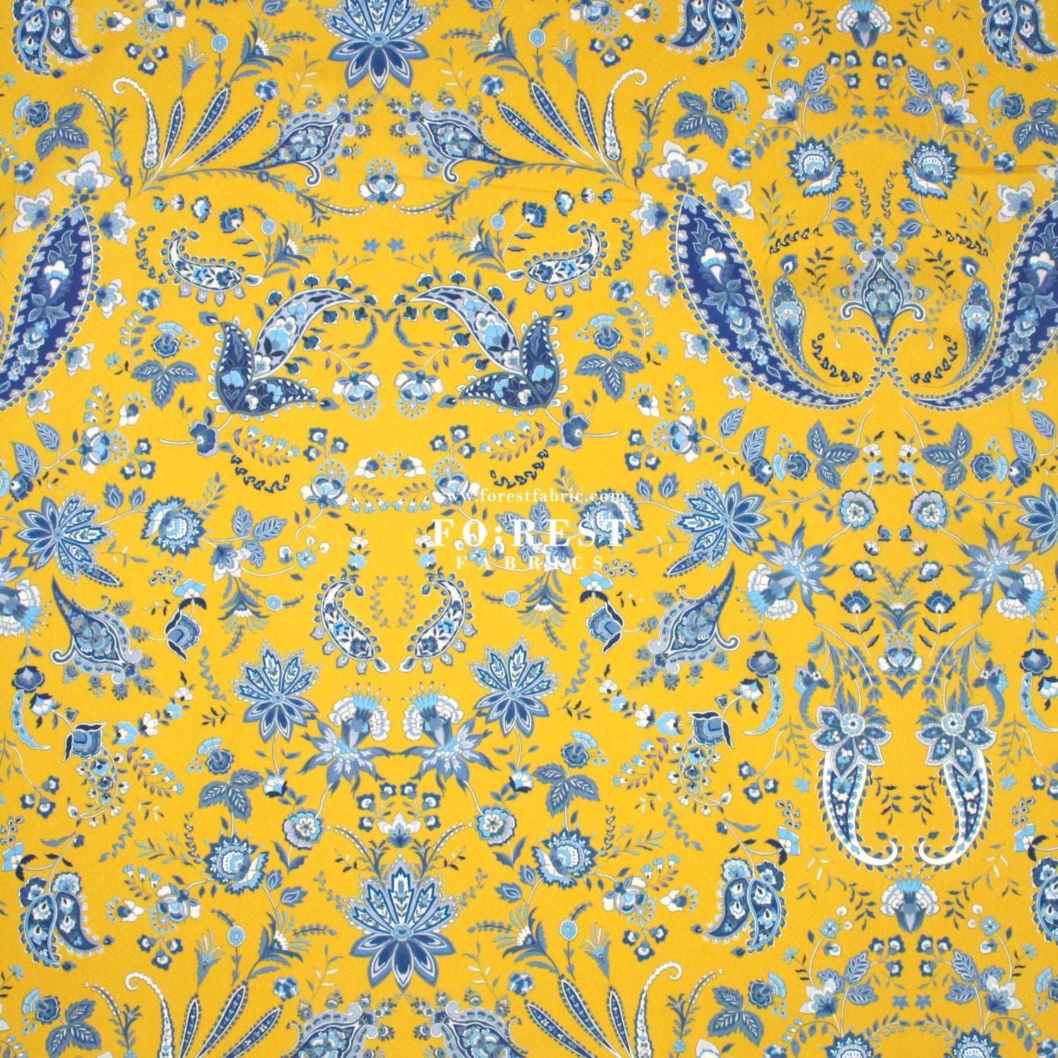 Liberty of London (Organic Tana Lawn Cotton Fabric) - Mirrored Paisley C - FO:REST Fabric 布恩堂Liberty fabrictana lawnjapanese fabricykk zipper