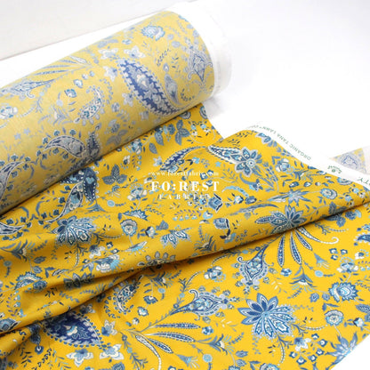 Liberty of London (Organic Tana Lawn Cotton Fabric) - Mirrored Paisley C - FO:REST Fabric 布恩堂Liberty fabrictana lawnjapanese fabricykk zipper
