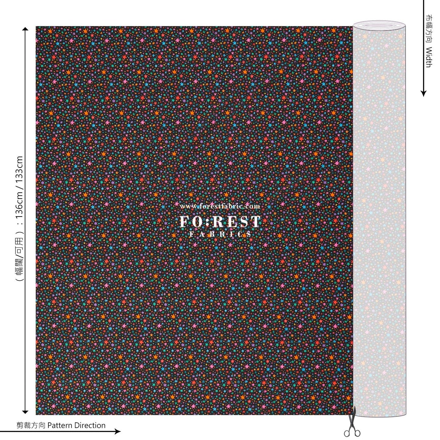 Liberty of London (Organic Tana Lawn Cotton Fabric) - Stars Truck - FO:REST Fabric 布恩堂Liberty fabrictana lawnjapanese fabricykk zipper