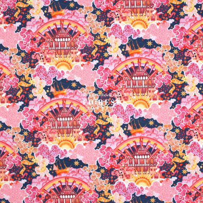 Liberty of London (Organic Tana Lawn Cotton Fabric) - Tudor Dream A - FO:REST Fabric 布恩堂Liberty fabrictana lawnjapanese fabricykk zipper