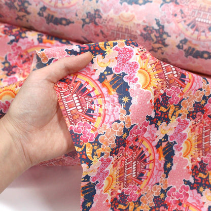 Liberty of London (Organic Tana Lawn Cotton Fabric) - Tudor Dream A - FO:REST Fabric 布恩堂Liberty fabrictana lawnjapanese fabricykk zipper