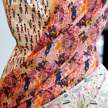 Liberty of London (Organic Tana Lawn Cotton Fabric) - Tudor Dream A - FO:REST Fabric 布恩堂Liberty fabrictana lawnjapanese fabricykk zipper