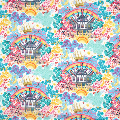Liberty of London (Organic Tana Lawn Cotton Fabric) - Tudor Dream B - FO:REST Fabric 布恩堂Liberty fabrictana lawnjapanese fabricykk zipper